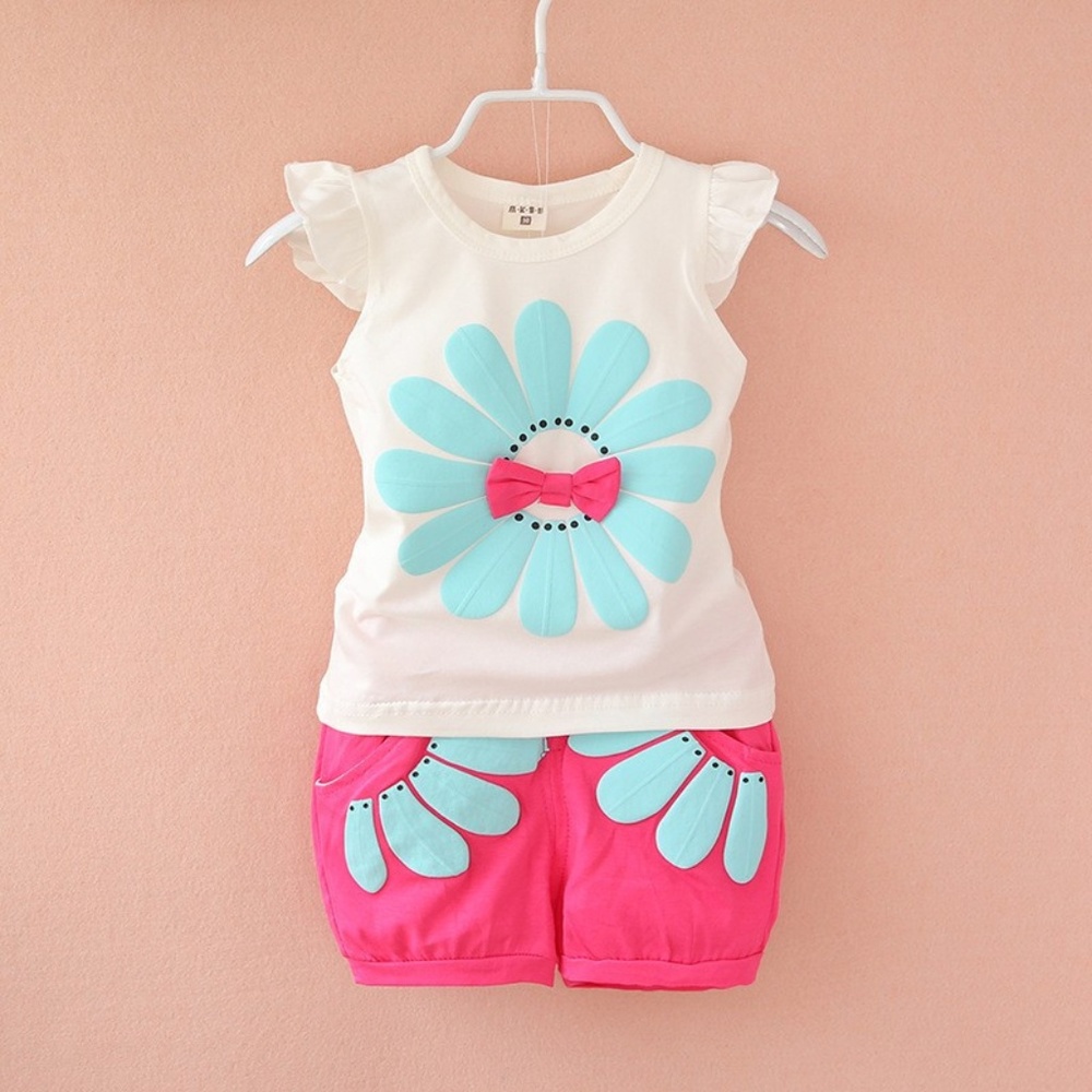 LAST ONE!!! T-Shirt and Shorts Set for Lil Girls